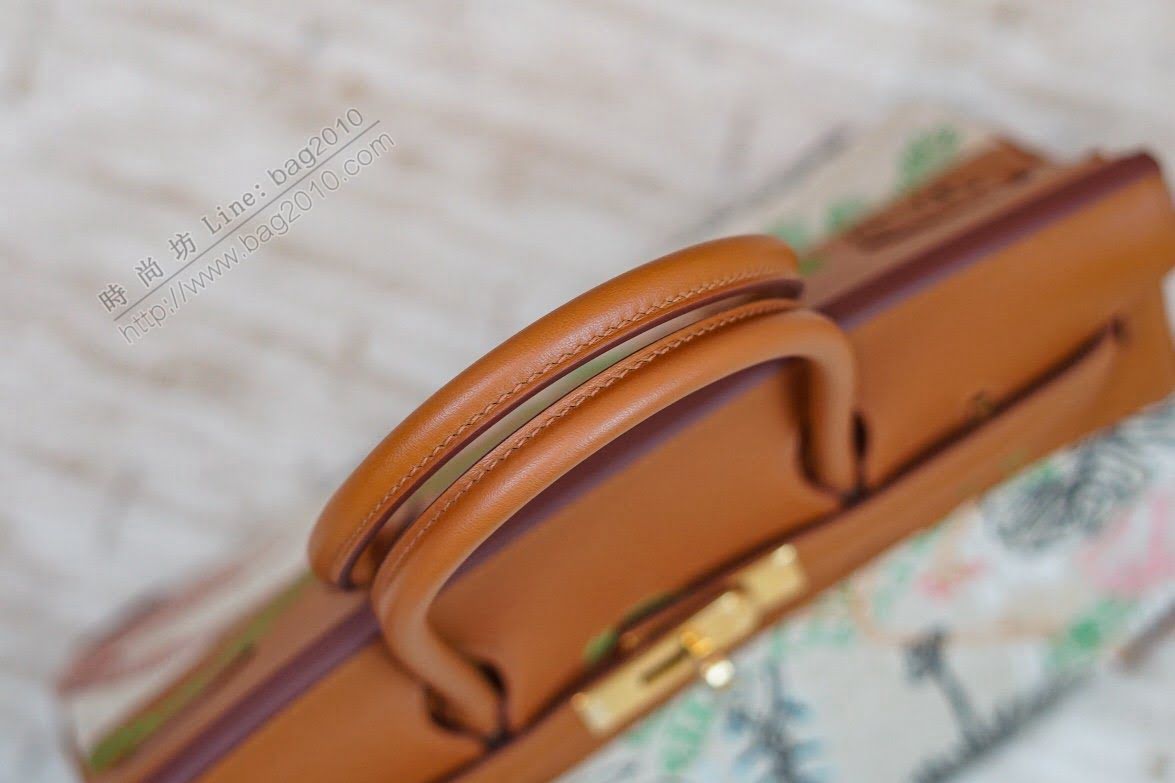 Hermesn鉑金女包 愛馬仕Birkin手提包 愛馬仕新款刺繡鉑金包  am2279